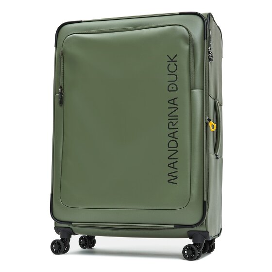 Mandarina Duck Eco Coated 4 wielen Trolley XL 83 cm met uitbreidingsplooi