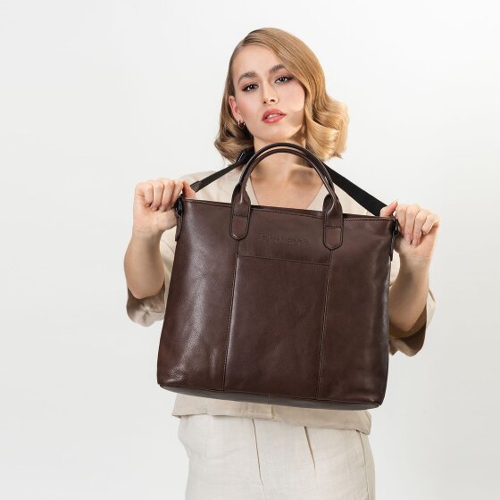 Farmhood Memphis Handtas Leer 37 cm Laptop compartiment
