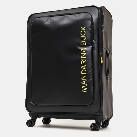 Mandarina Duck Eco Coated 4 wielen Trolley XL 83 cm met uitbreidingsplooi