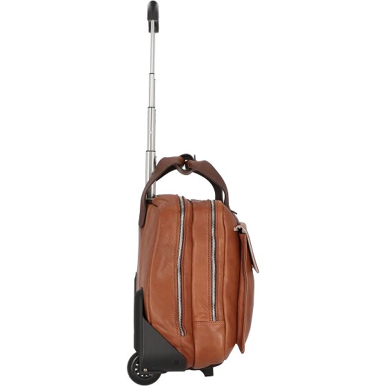 Harold's Ivy Lane 2 wielen Zakelijke trolley Leder 36 cm Laptopvak