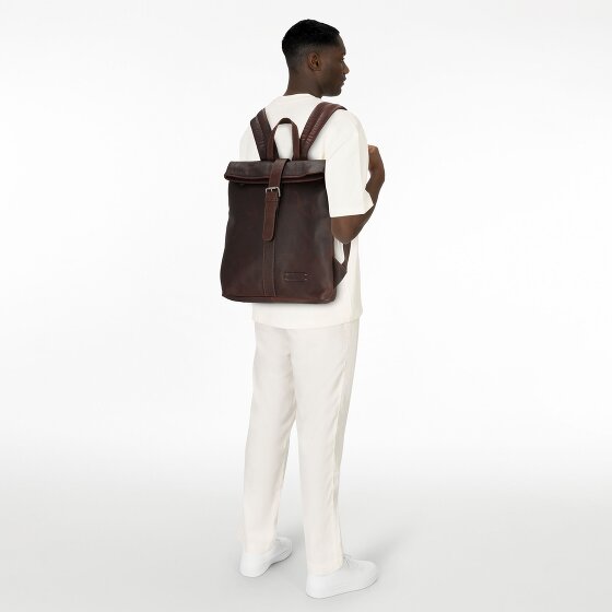 Jack Kinsky Porto Dagrugzak Leer 37 cm Laptop compartiment