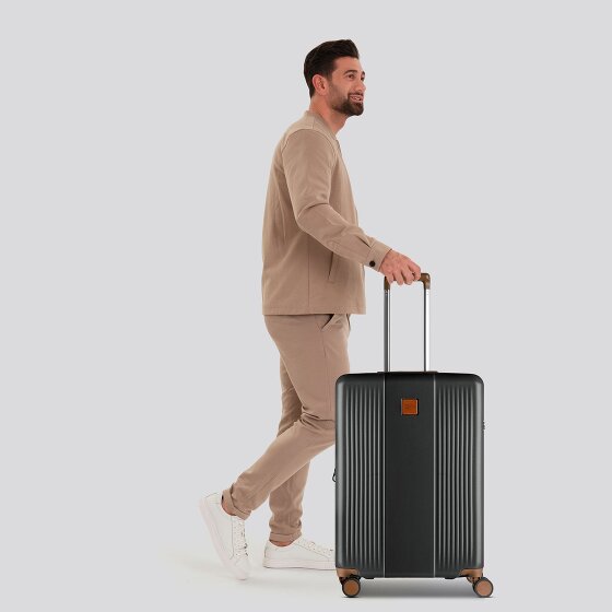 Bric's Ferrara 4 wielen Trolley M 67 cm met uitbreidingsplooi