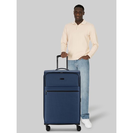 bugatti Valencia Soft 4 wielen Trolley L 75 cm met uitbreidingsplooi