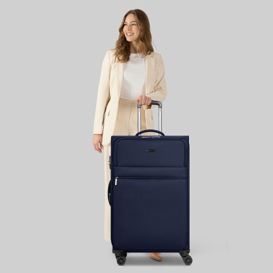 bugatti Valencia Soft 4 wielen Trolley L 75 cm met uitbreidingsplooi