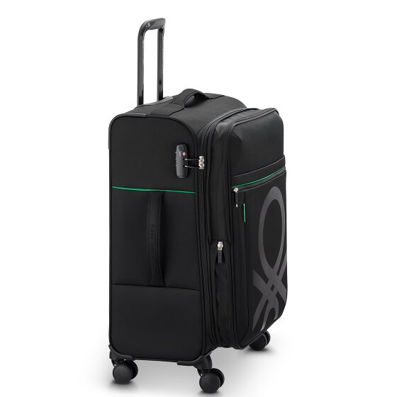 Delsey Paris x United Colors of Benetton Colour Bock 4-wiel trolley 67 cm met rekbare vouw
