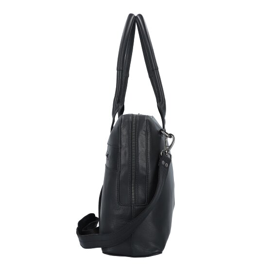 Plevier Structure Canton Schoudertas Leer 44 cm Laptop compartiment