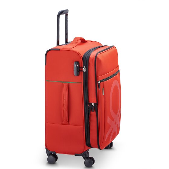 Delsey Paris x United Colors of Benetton Colour Bock 4-wiel trolley 67 cm met rekbare vouw