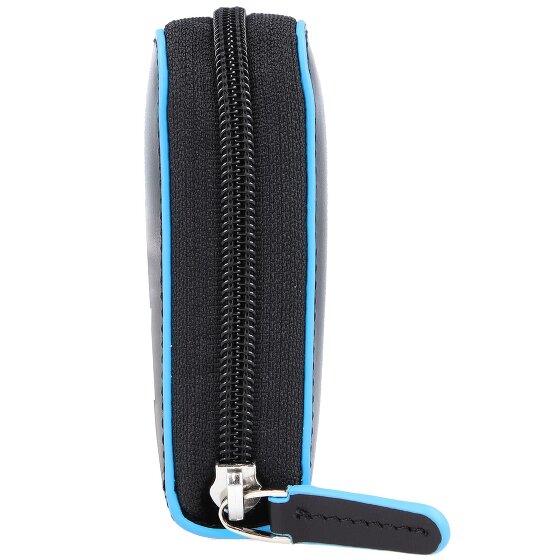 Piquadro Blauwe Vierkante Portemonnee RFID Leer 19 cm