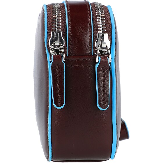 Piquadro Blauw Vierkant Leren Polstasje 21 cm