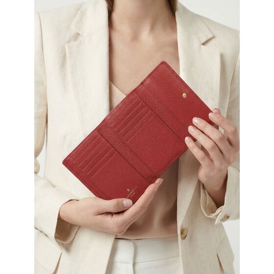 Lazarotti Bologna leer XL portemonnee met ritsvak leer 14 cm