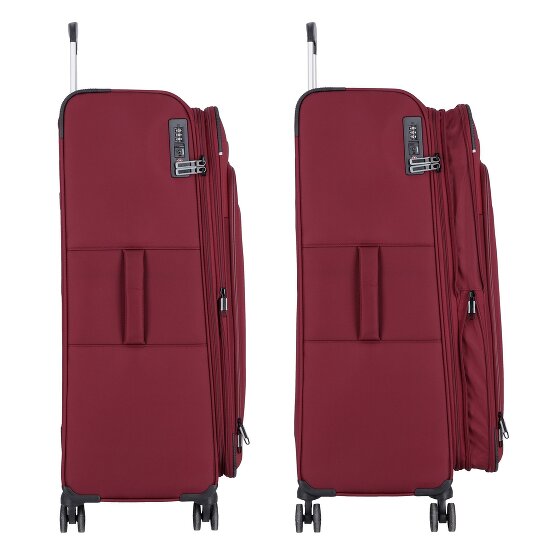 d&n Travel Line 9504 4 wielen Trolley L 76 cm met uitbreidingsplooi
