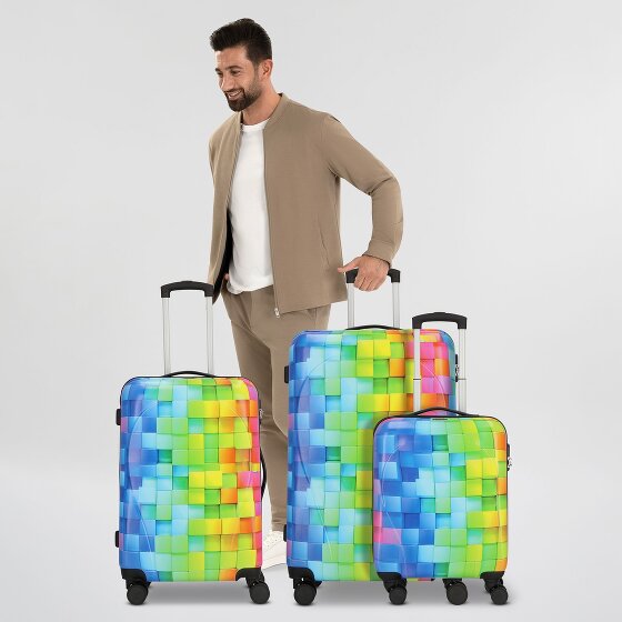 Nowi Santa Cruz 4 wielen Kofferset 3-delig