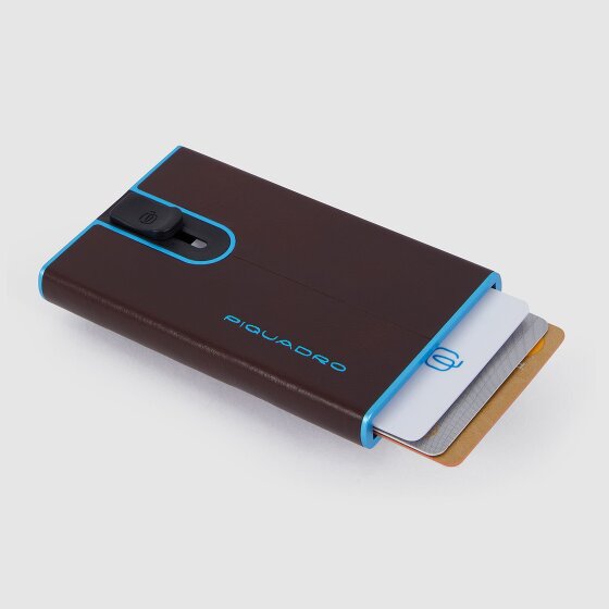 Piquadro Black Square Kredietkaart etui RFID-bescherming Leer 6 cm