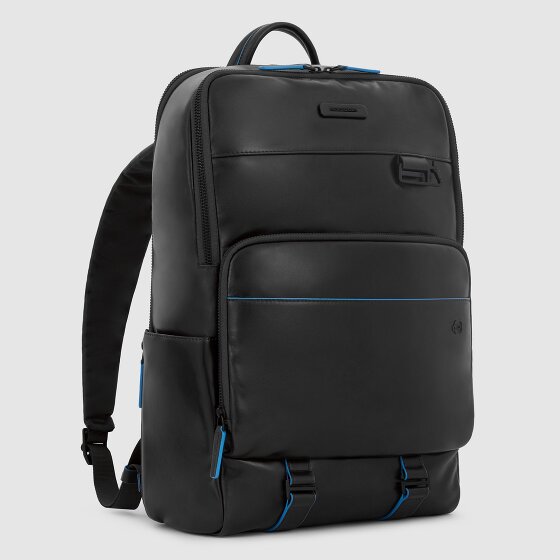 Piquadro Blue Square Revamp Zakelijke rugzak RFID-bescherming Leer 43 cm Laptop compartiment