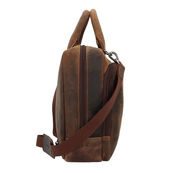 Plevier Retro Colmar Koffer Leer 40 cm Laptop compartiment