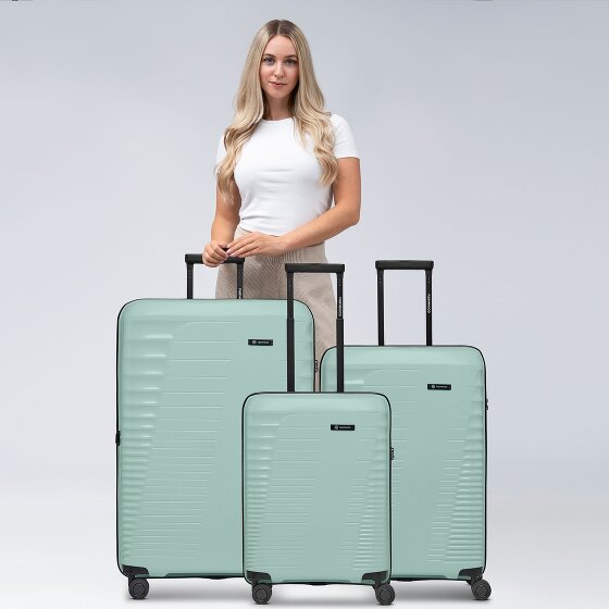 Farmhood Eco Edition 4 wielen Kofferset 3-delig met uitbreidingsplooi