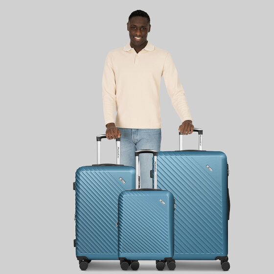 Check.In Paradise 2.0 4 wielen Kofferset 3-delig met uitbreidingsplooi