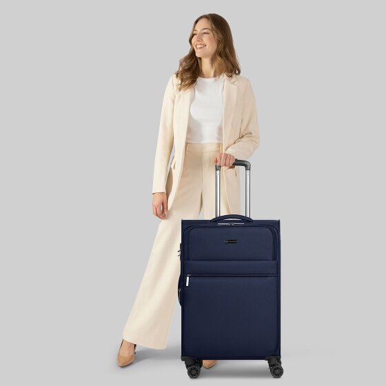 bugatti Valencia Soft 4 wielen Trolley M 65 cm met uitbreidingsplooi