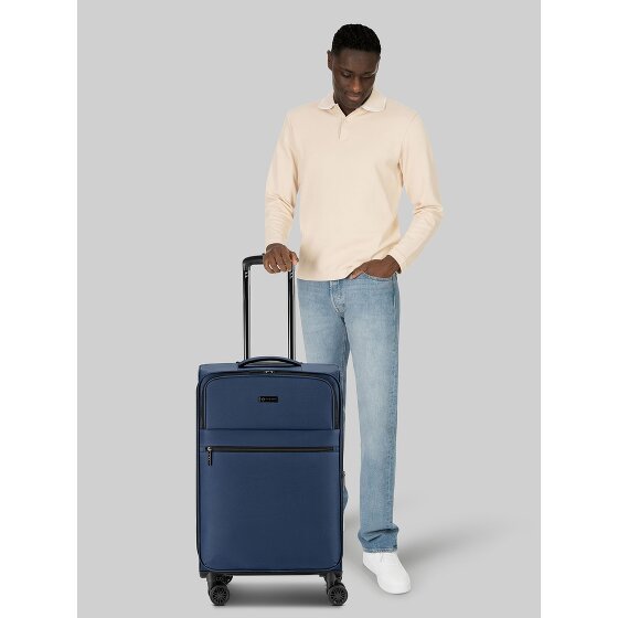 bugatti Valencia Soft 4 wielen Trolley M 65 cm met uitbreidingsplooi