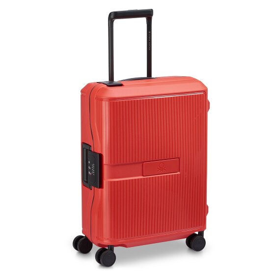 Delsey Paris x United Colors of Benetton Color Block Hardside 4-wiel cabine trolley 55 cm