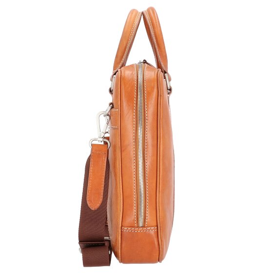 Leonhard Heyden Bergamo aktetas leer 38 cm Laptop compartiment