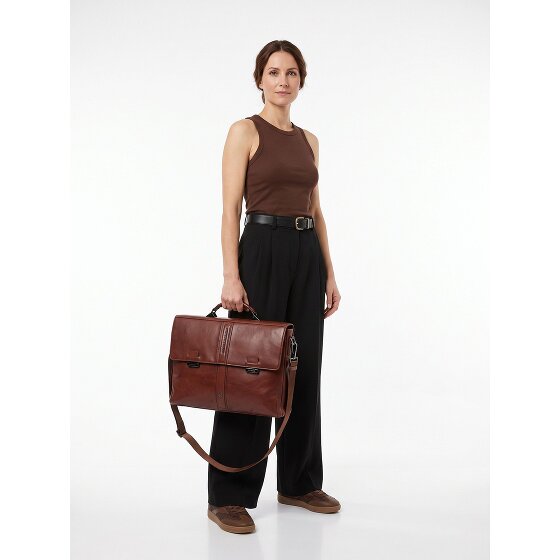Piquadro Victor Aktentas RFID-bescherming Leder 42 cm Laptopvak
