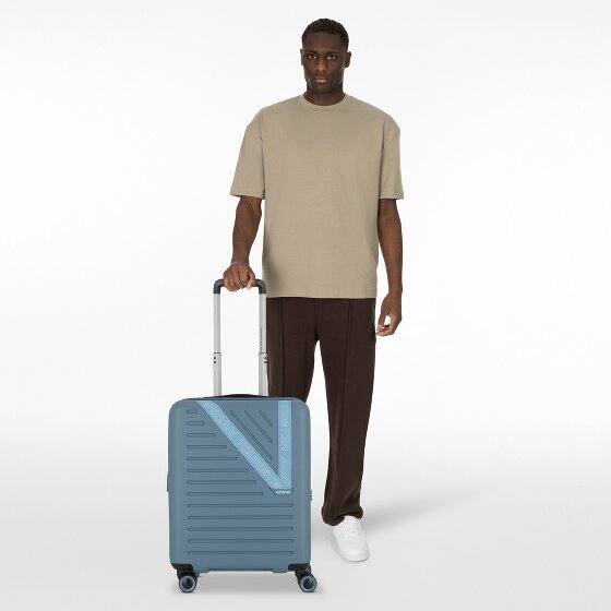 American Tourister Dynabelt 4 wielen Cabinewagen 55 cm met uitbreidingsplooi