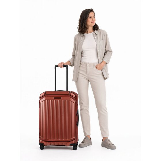 Piquadro PQ-Light 4 wielen Trolley M 69 cm met uitbreidingsplooi