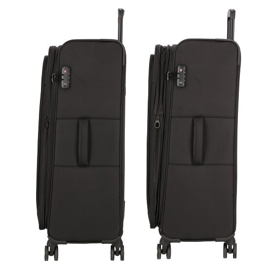 d&n Travel Line 9704 4 wielen Trolley L 78 cm met uitbreidingsplooi