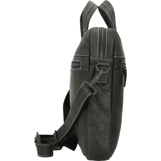Jack Kinsky Baltimore 8 Lederen aktetas 40 cm Laptopcompartiment
