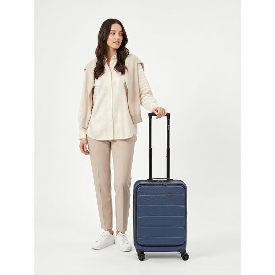 Franky Munich 4.0 4 wielen Cabinewagen 55 cm Laptopvak met uitbreidingsplooi