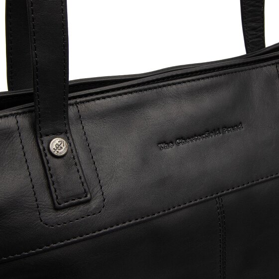 The Chesterfield Brand Solvia schoudertas leer 33 cm laptopvak