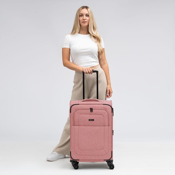 Redolz Essentials 12 MEDIUM 4-wiel trolley 67 cm met uitbreidingsplooi