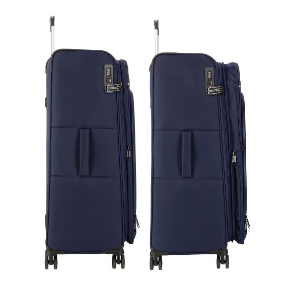 d&n Travel Line 9504 4 wielen Trolley L 76 cm met uitbreidingsplooi