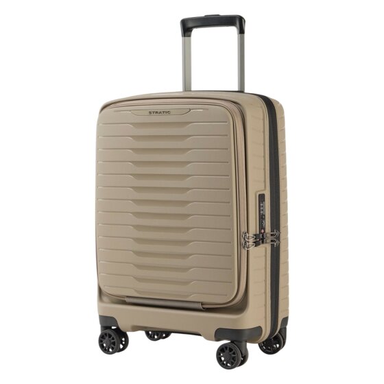 Stratic Novium 4 wielen Cabinewagen S 55 cm Laptop compartiment met uitbreidingsplooi