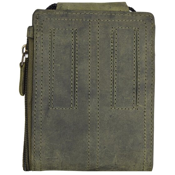 Greenburry Vintage lederen halsbuidel 11 cm