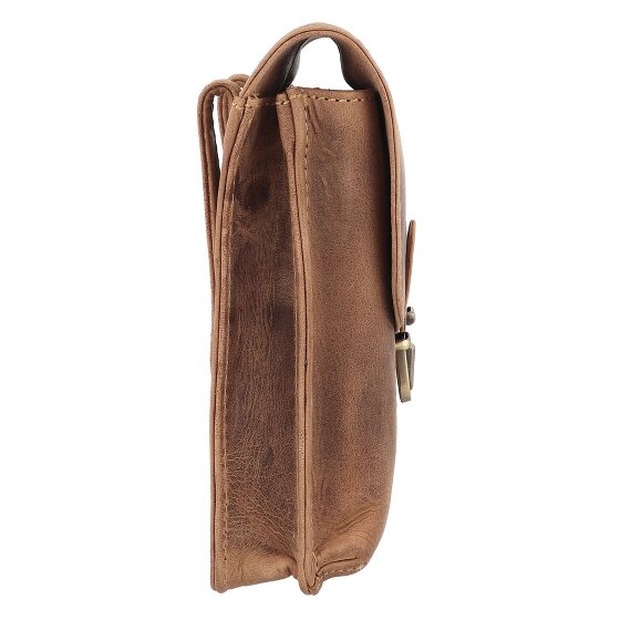 Greenburry Vintage heuptasje leer 11 cm