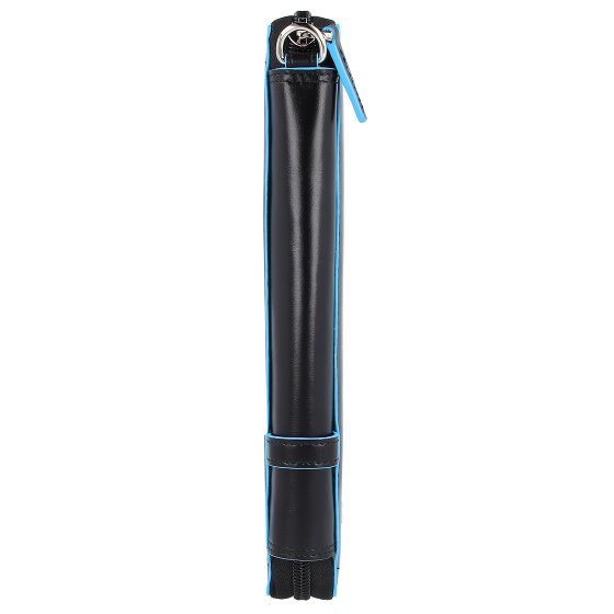 Piquadro Blauw vierkant reisetui leer 14 cm