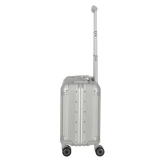 Travelite Next 4-wielige zakelijke trolley van Aluminium, 43 cm