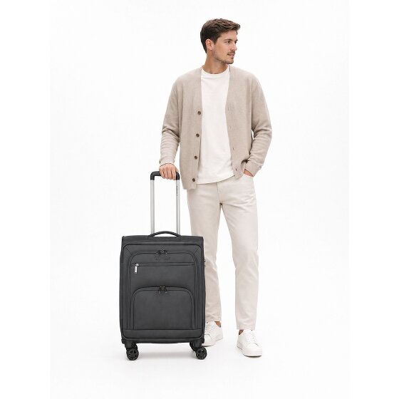 Travelite Cubis 4 wielen Cabinewagen S 55 cm met uitbreidingsplooi