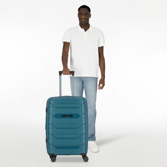 Polestream Strz by Asteroid 4 wielen Trolley M 64 cm met uitbreidingsplooi