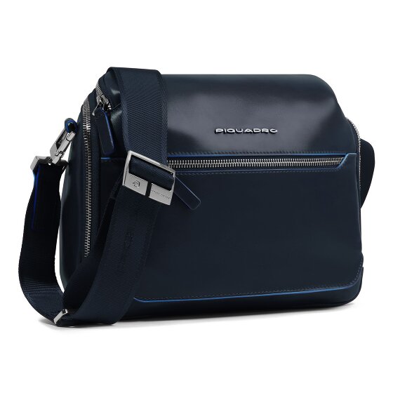 Piquadro Blue Square Schoudertas Leer 27 cm