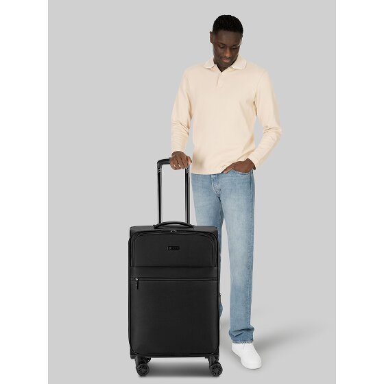 bugatti Valencia Soft 4 wielen Trolley M 65 cm met uitbreidingsplooi