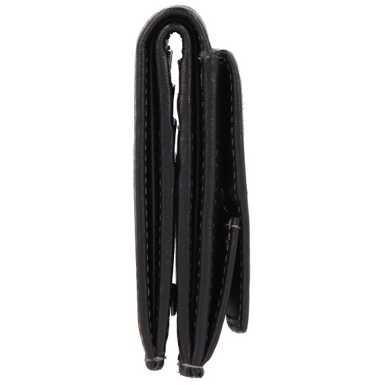 Greenland Nature Zwarte Nappa Portemonnee RFID Leer 9,5 cm