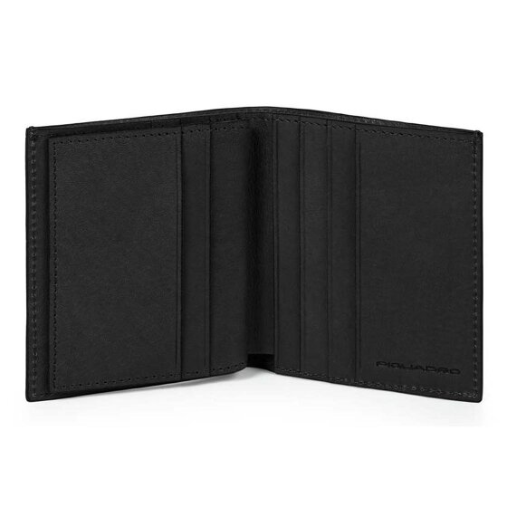 Piquadro Black Square Kredietkaart etui RFID-bescherming Leer 9 cm