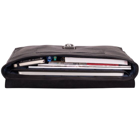 Leonhard Heyden Bergamo Leren Aktetas 37 cm Laptopcompartiment