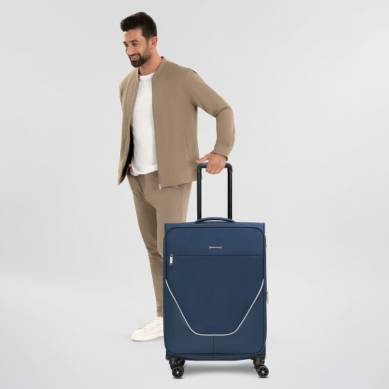 Stratic taska 4-wiel trolley M 65 cm met uitvouwbare plooi