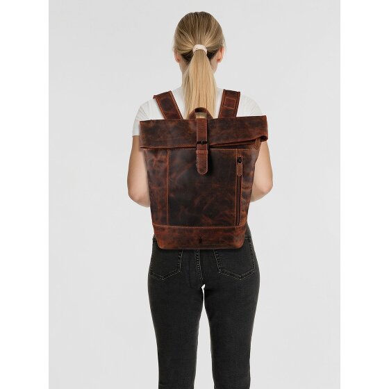 Jack Kinsky Baltimore 15 Zakelijke rugzak Leer 43 cm Laptop compartiment