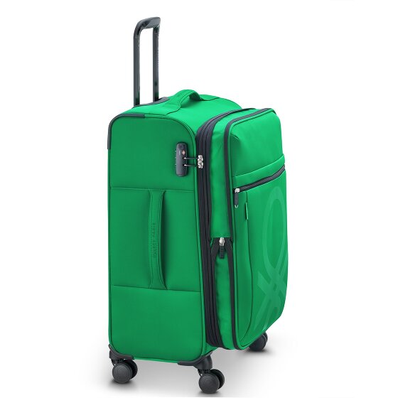 Delsey Paris x United Colors of Benetton Colour Bock 4-wiel trolley 67 cm met rekbare vouw