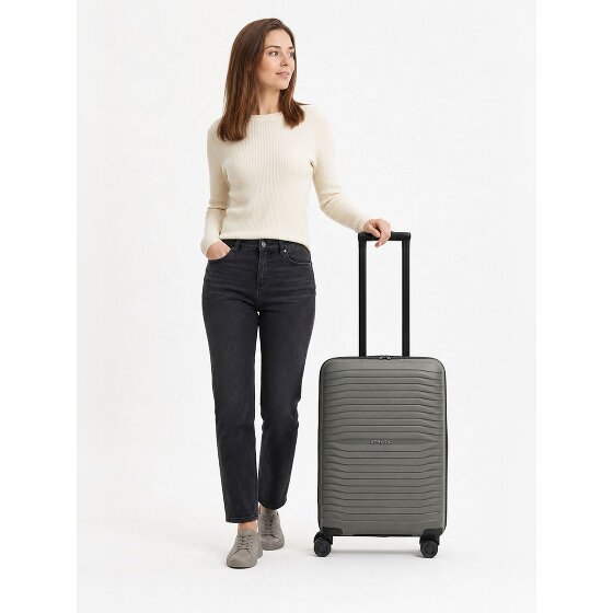 Stratic Shine 4 wielen Trolley 66 cm met uitbreidingsplooi